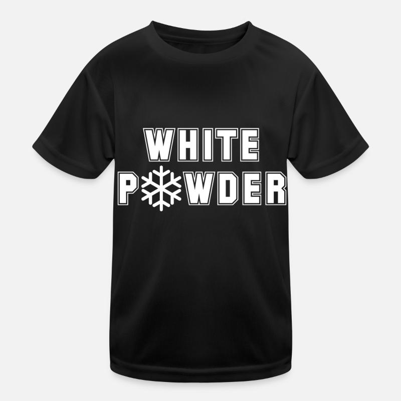 white powder snow Kids Functional T-Shirt