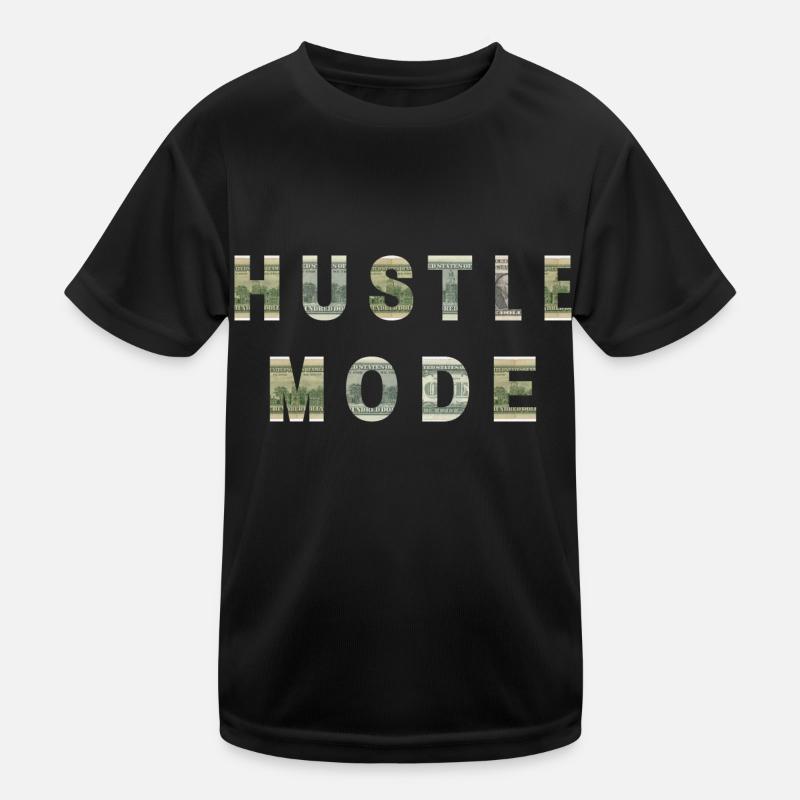 Hustle Mode Dollar Bill Texture Inspiration Kinder Funktions-T-Shirt