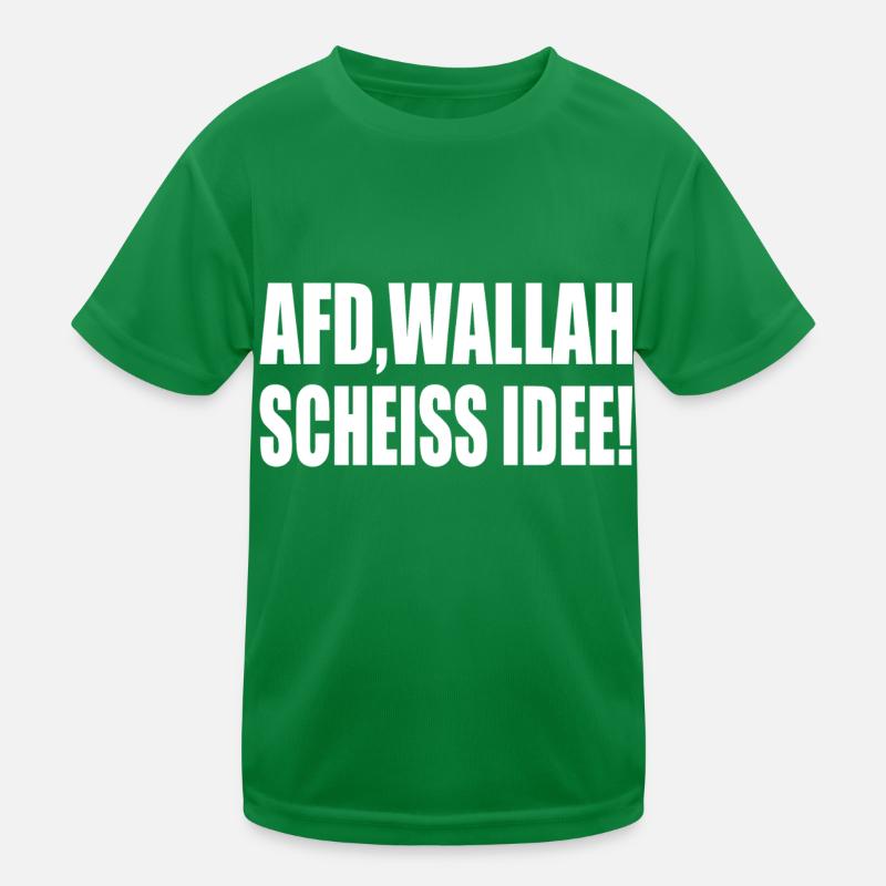 Afd wallah scheiss idee Kinder Funktions-T-Shirt