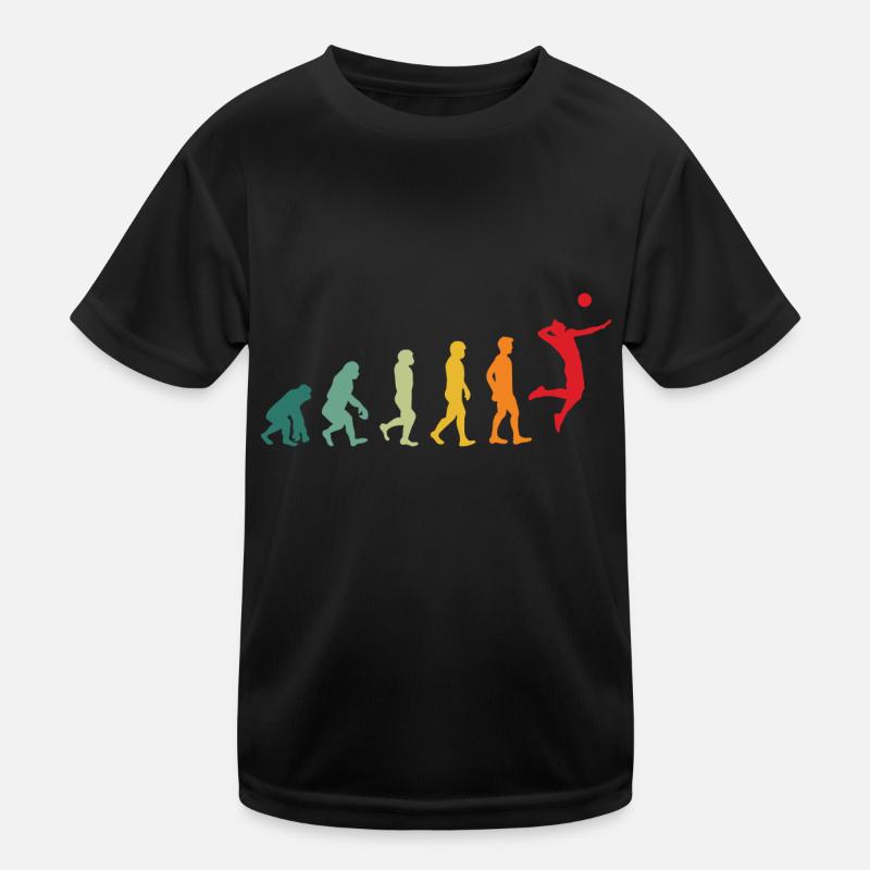 Volleyball Evolution Développement Funny Retro T-shirt sport Enfant