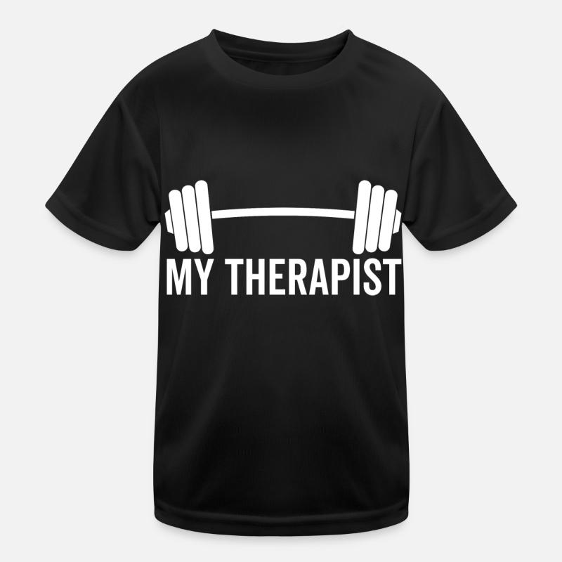Langhantel Mein Therapeut Kinder Funktions-T-Shirt