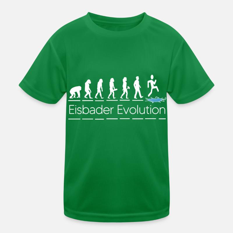 eisbader winterschwimmen evolution eiswasser Kinder Funktions-T-Shirt