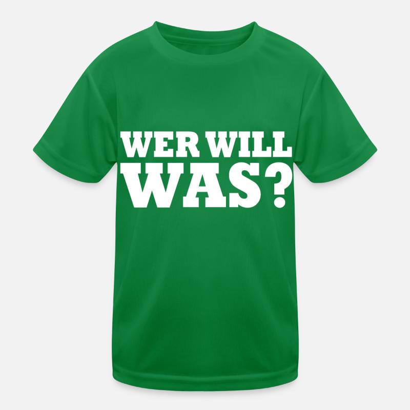 Wer will was Kinder Funktions-T-Shirt