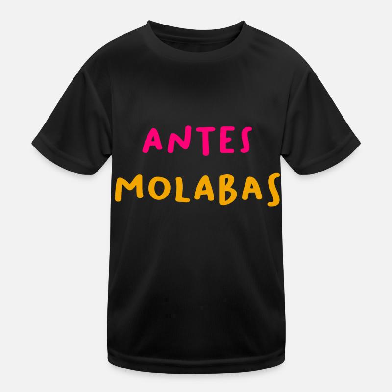 Vor Molabas - Kinder Funktions-T-Shirt - Schwarz