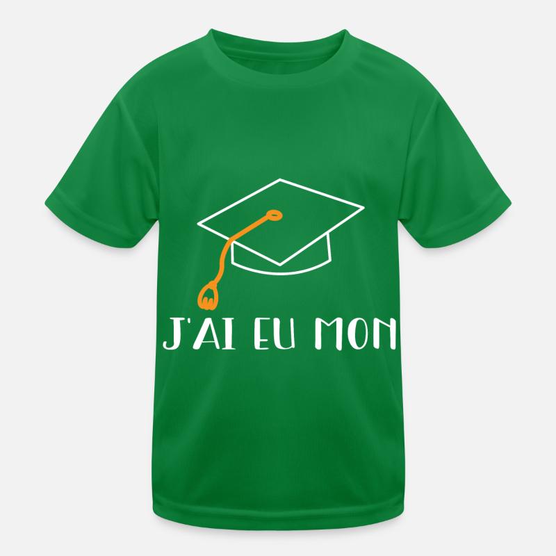 j'ai eu mon bac sans forcer T-shirt sport Enfant