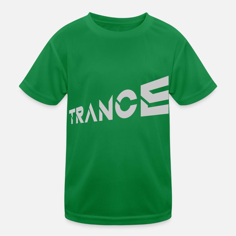 Techno Trance Lettering Music Kids Functional T-Shirt