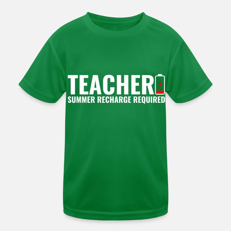 Recharge estivale de batterie d’enseignant requise T-shirt sport Enfant