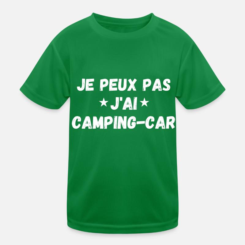 je peux pas j'ai camping car T-shirt sport Enfant