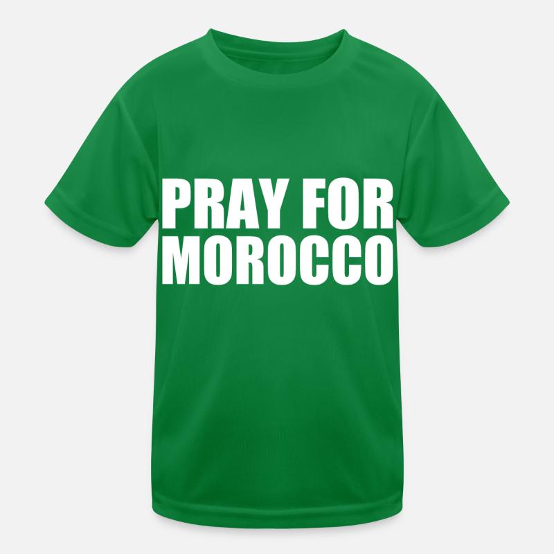 Pray for morocco maroc T-shirt sport Enfant