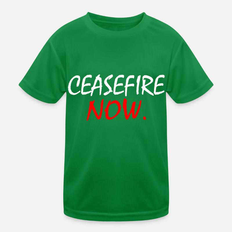 Ceasefire now Kinder Funktions-T-Shirt