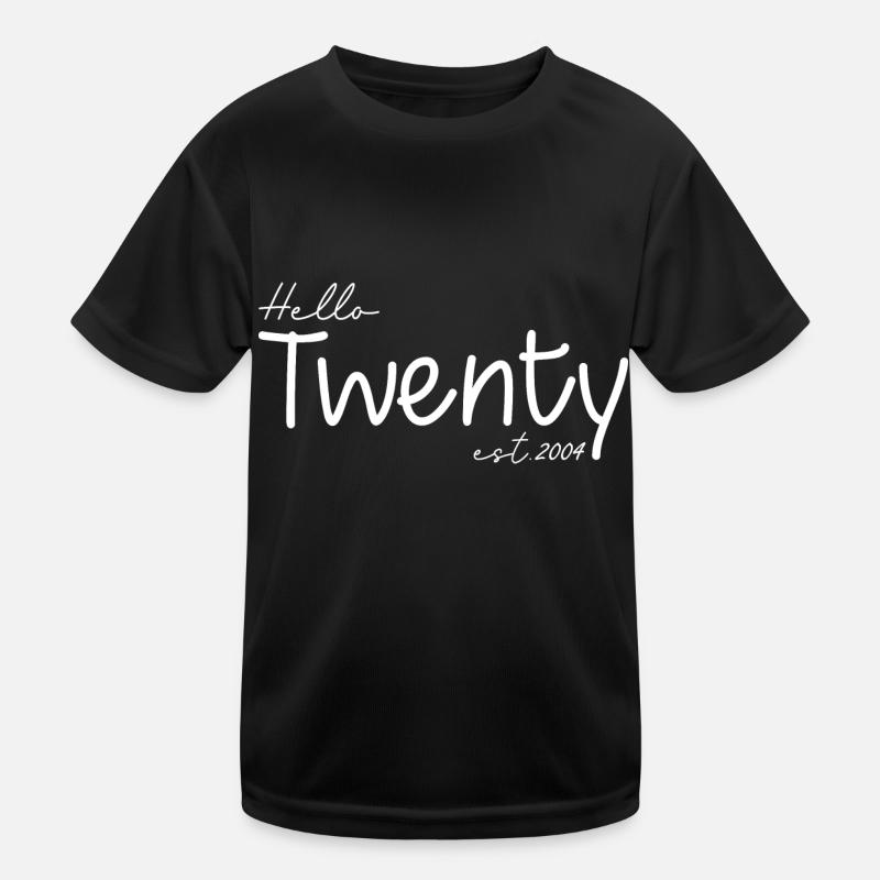 Hello Twenty est 2004 - Feiern Sie Ihren 20. Geburtstag Kinder Funktions-T-Shirt
