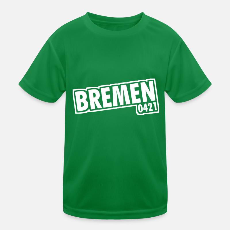 Bremen - 0421 - Area Code Kids Functional T-Shirt