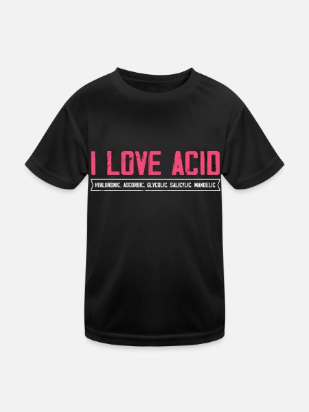J’adore l’injection de peau acide Tox Facialist - T-shirt sport Enfant - noir - Devant