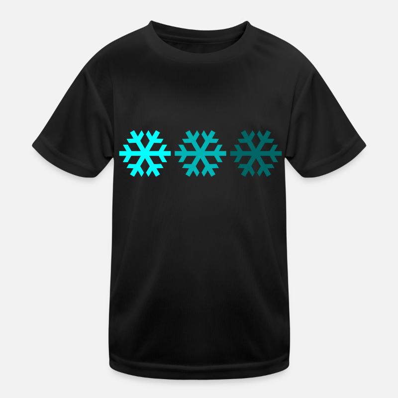 Three snowflakes Kids Functional T-Shirt