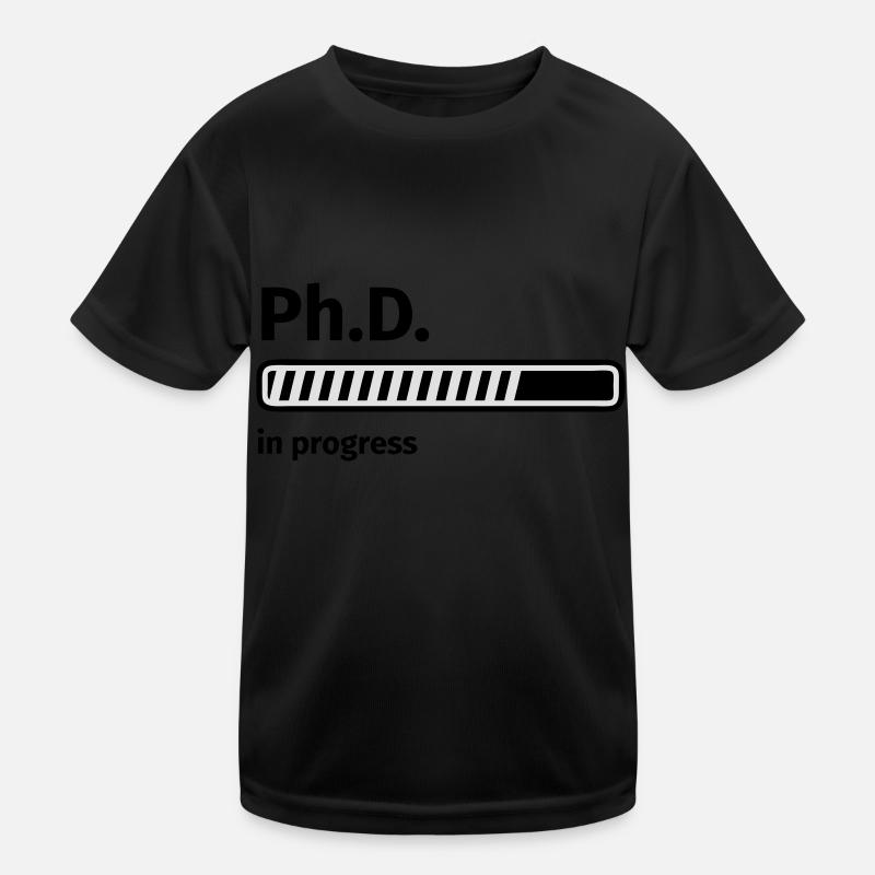 Ph.D. progress bar Kids Functional T-Shirt