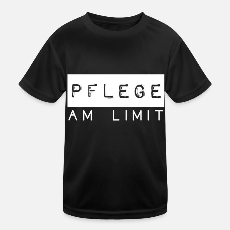 Pflege am Limit Spruch Pflegekräfte Beruf Kinder Funktions-T-Shirt