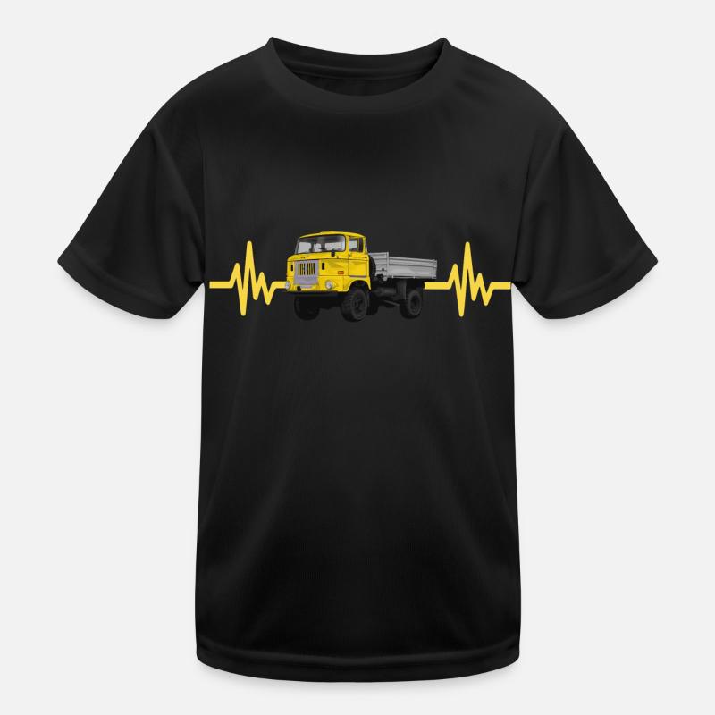 IFA DDR LKW Modell W50 Herzschlag Kinder Funktions-T-Shirt