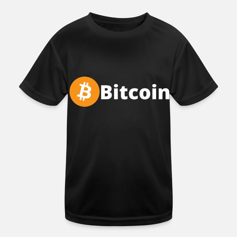 Bitcoin (Bitcoin) - Kinder Funktions-T-Shirt - Schwarz