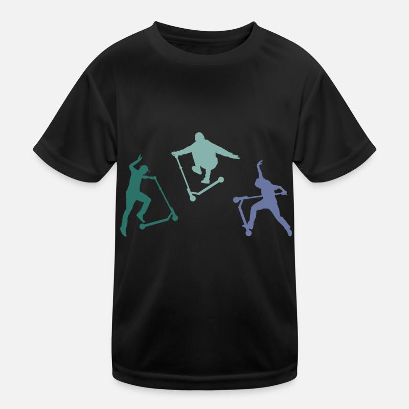 scooter roller e-scooter stuntscooter skatepark T-shirt sport Enfant
