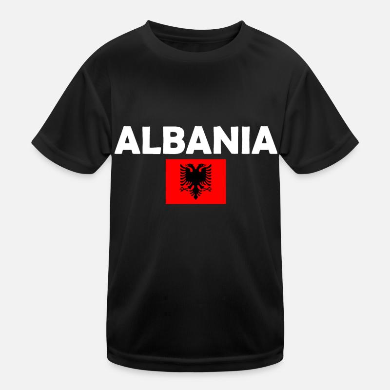 Albanien Kinder Funktions-T-Shirt