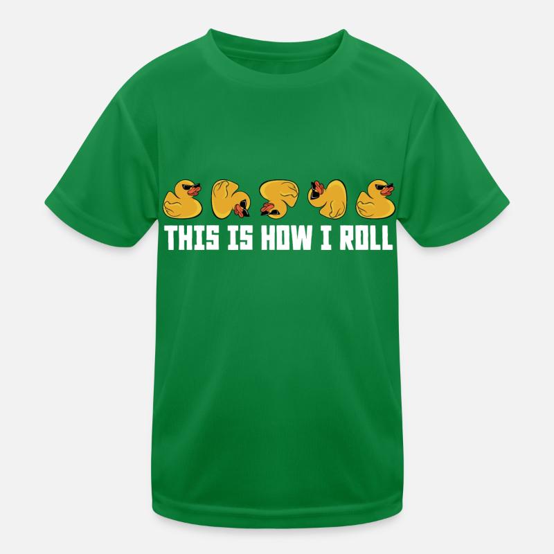 Cool This Is How I Roll Rubber Duck Duckling Ducki Kinder Funktions-T-Shirt