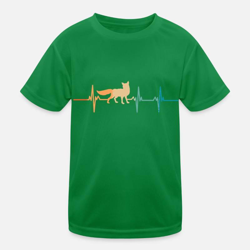 Battement de cœur renard T-shirt sport Enfant
