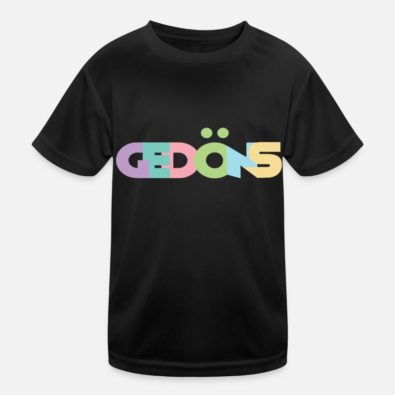 Gedöns - Farbenfrohes Pastell-Statement-Shirt Kinder Funktions-T-Shirt