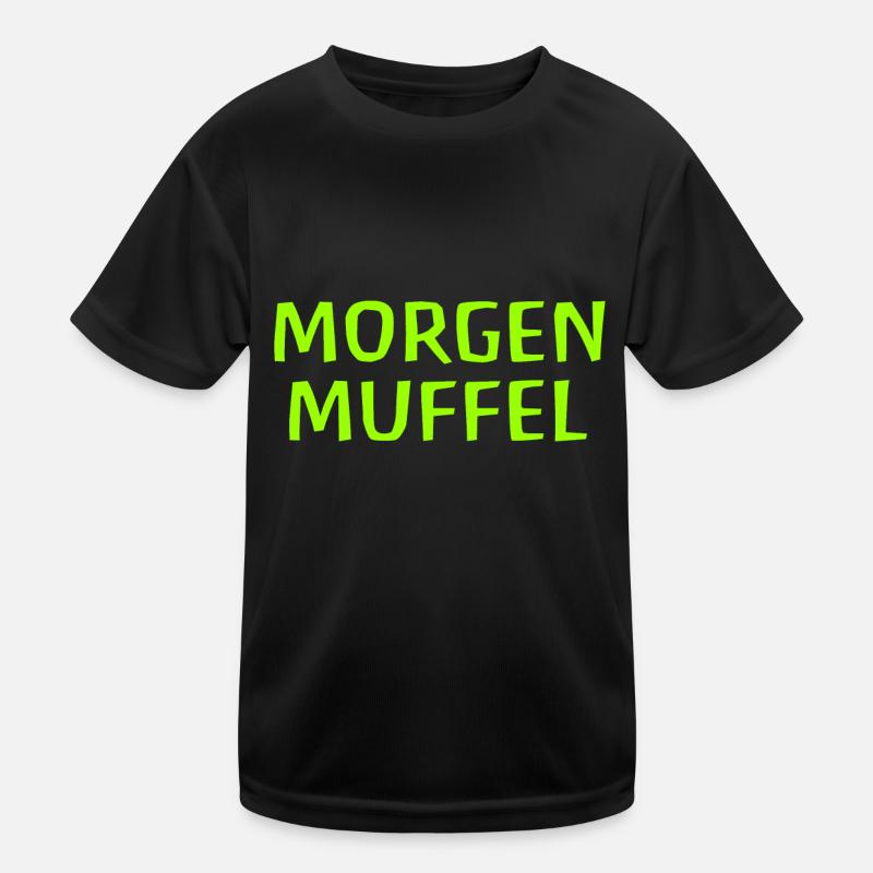 Morgenmuffel Kinder Funktions-T-Shirt