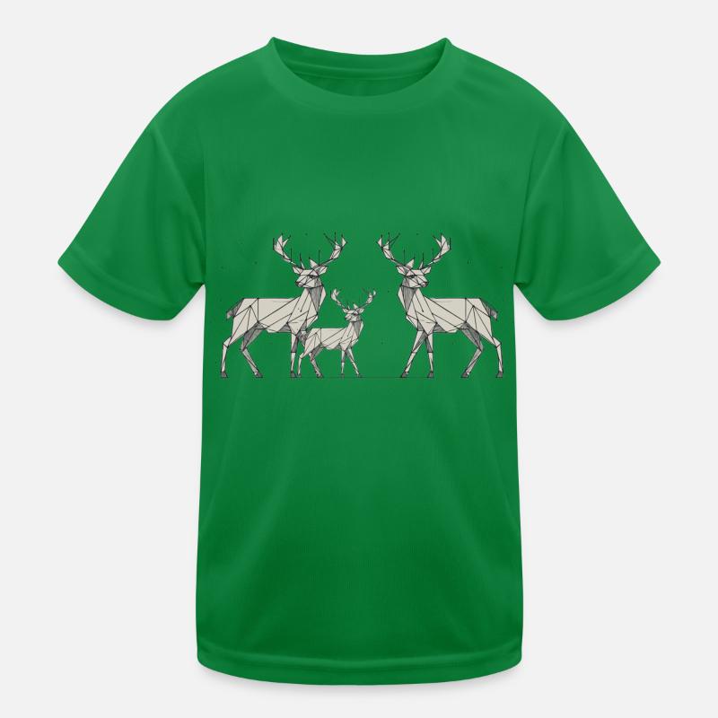 Hirsch 2D Kinder Funktions-T-Shirt