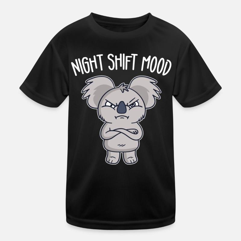 Koala Koalabär Schichtarbeiter Nachtschicht Kinder Funktions-T-Shirt