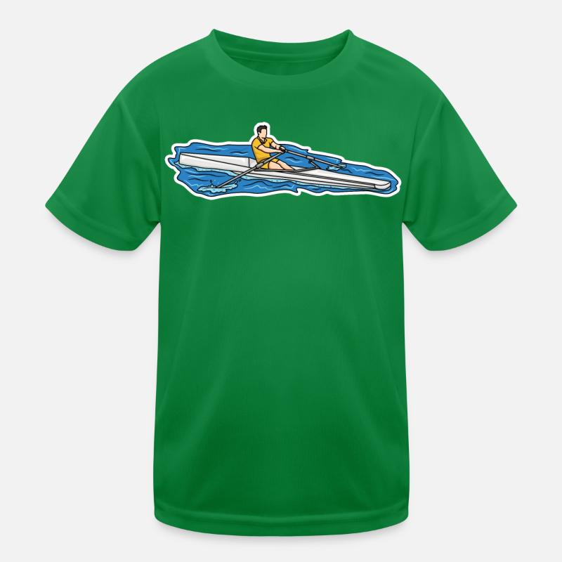 Ruderer Skizze Kinder Funktions-T-Shirt