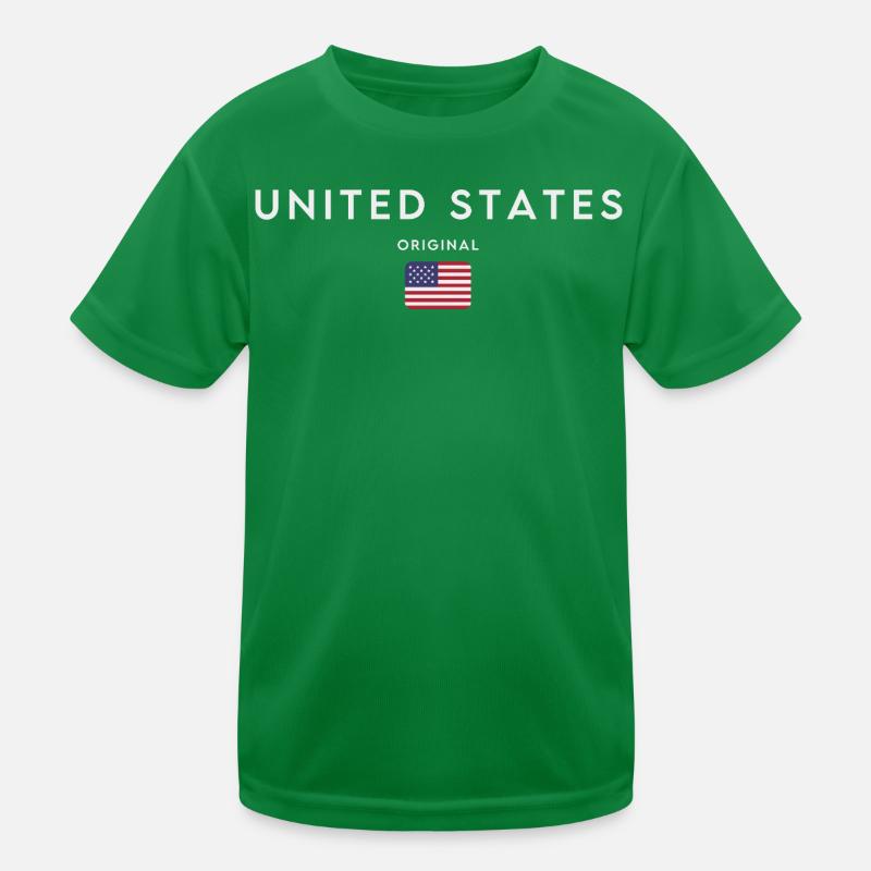 Drapeau des États-Unis T-shirt sport Enfant