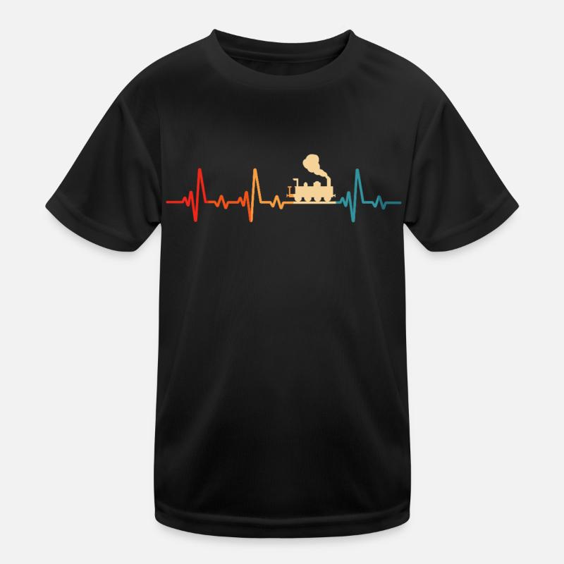 modelleisenbahn retro eisenbahn lokomotive Kinder Funktions-T-Shirt