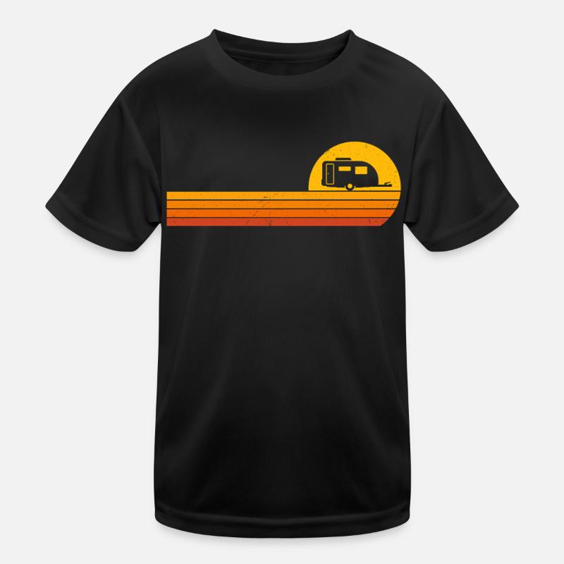 Caravan Sunrise Camping Caravan Kids Functional T-Shirt