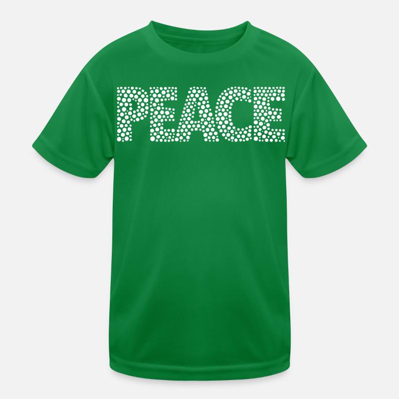 PEACE in Points Mosaic Kids Functional T-Shirt