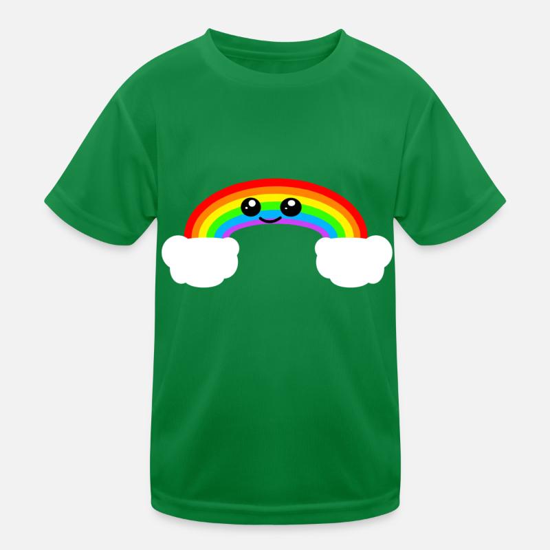 Regenbogen Kinder Funktions-T-Shirt
