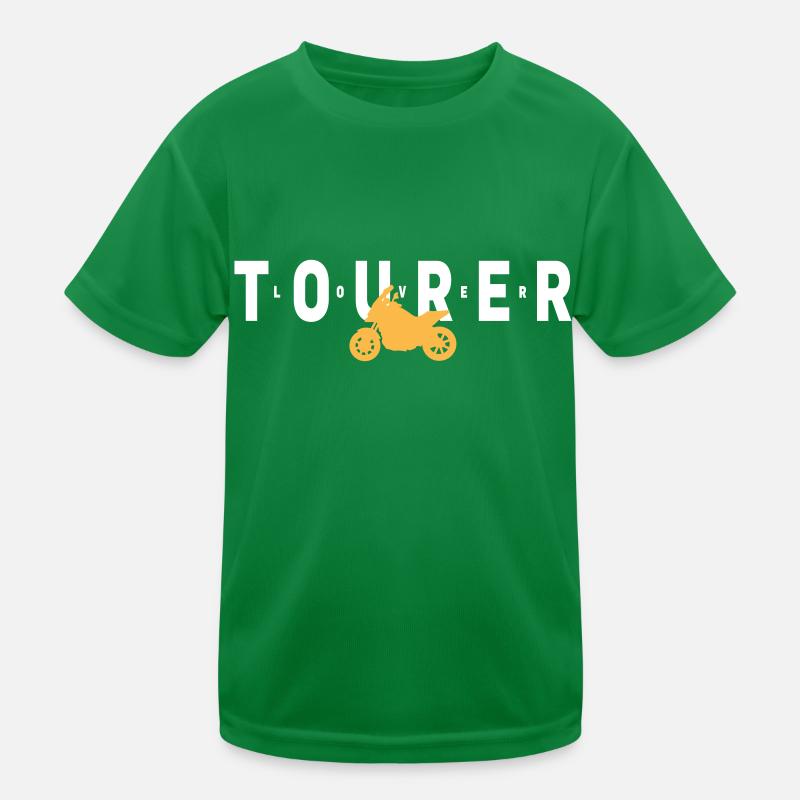 Tourer Motorrad Statement Kinder Funktions-T-Shirt