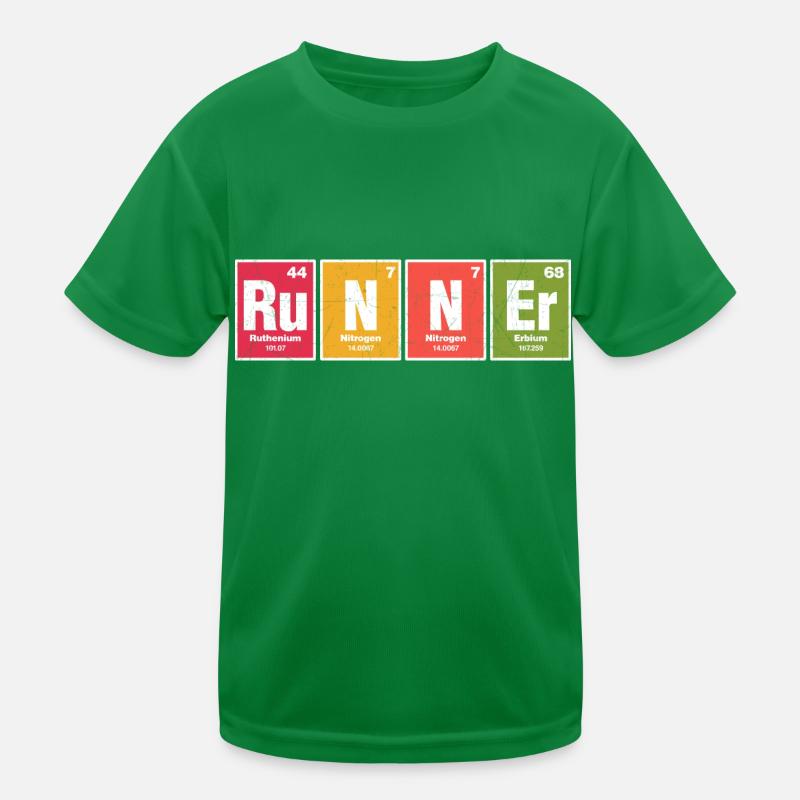 chemical elements runner Design for a witty joke T-shirt sport Enfant