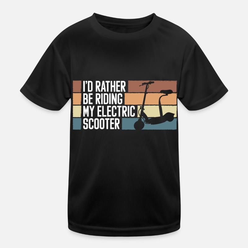 Rollerfahrer E-Roller Hybrid Kinder Funktions-T-Shirt