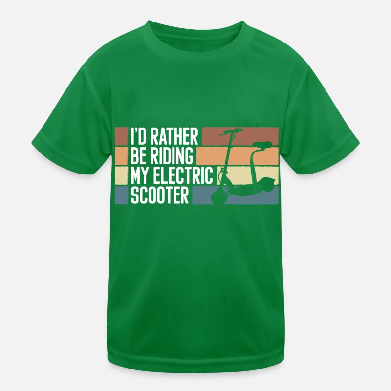 Rollerfahrer E-Roller Hybrid Kinder Funktions-T-Shirt