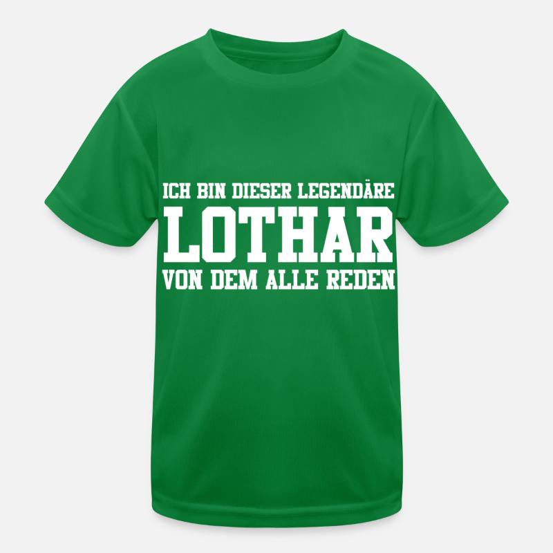 Lothar Name Design Kinder Funktions-T-Shirt