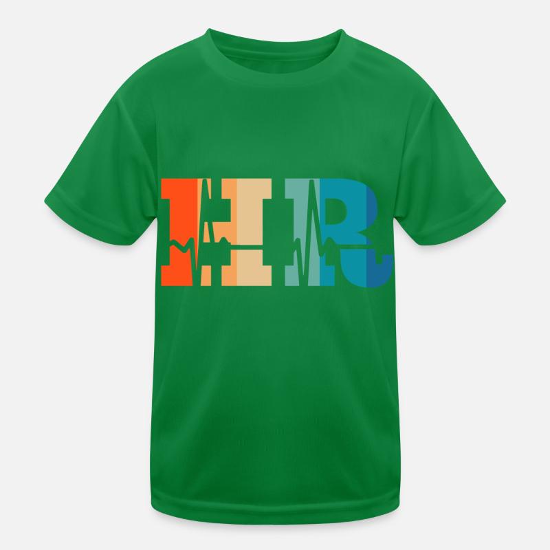 Retro Heartbeat Human Resources Kids Functional T-Shirt
