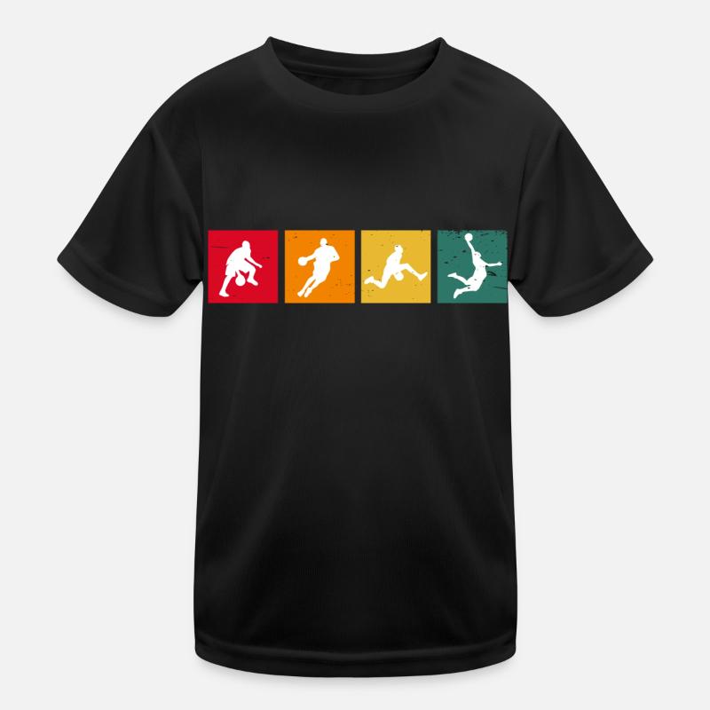 Basketball Basketballspieler Evolution Kinder Funktions-T-Shirt