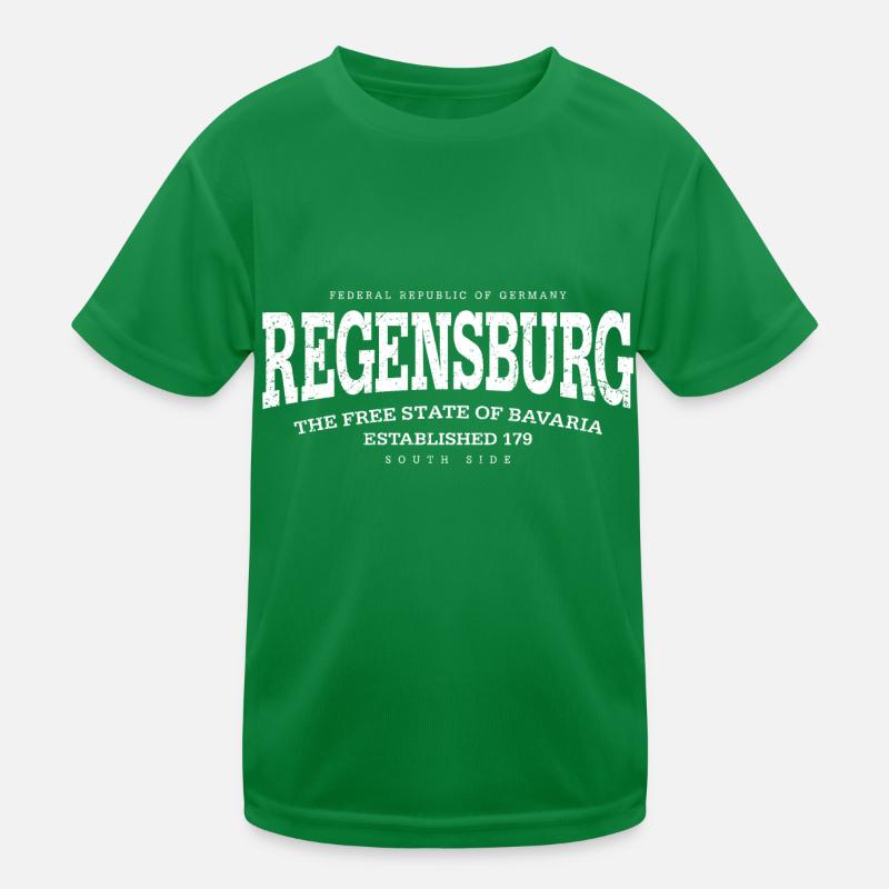Regensburg (white oldstyle Edt. '13) Kids Functional T-Shirt