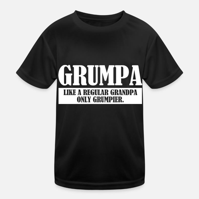 Lustiger Großvater Grumpa Kinder Funktions-T-Shirt