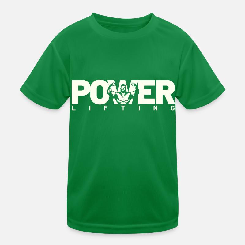 power lifting blanc T-shirt sport Enfant