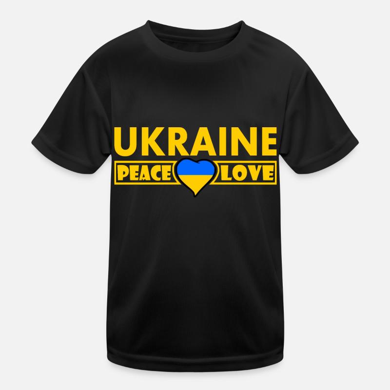 Ukraine Kinder Funktions-T-Shirt