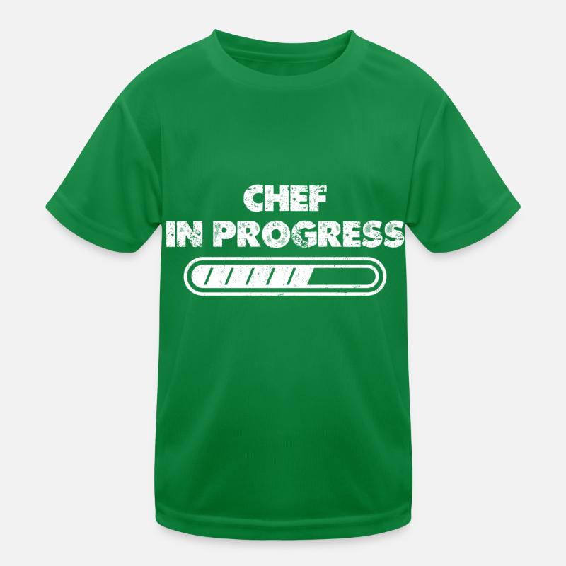 Chef in Progress Cook Restaurant Cuisine Lovers Kinder Funktions-T-Shirt