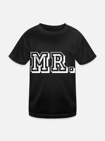 Monsieur. - T-shirt sport Enfant - noir - Devant