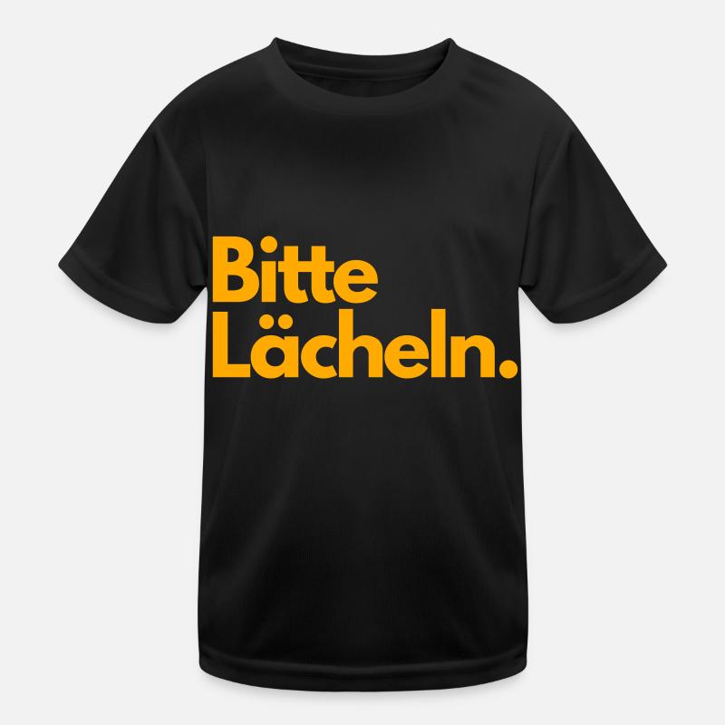 Bitte Lächeln Kinder Funktions-T-Shirt